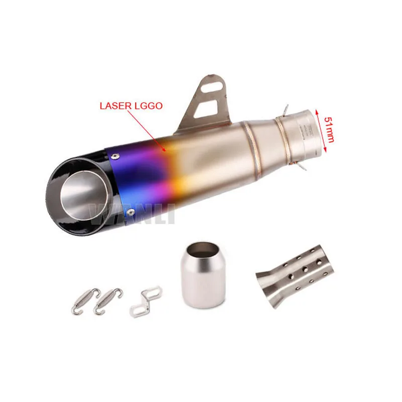 51mm 60mm Universal Motorcycle sc Exhaust proyect Escape with DB Killer For Honda YZF R6 R3 R25 MT07 MT09 Z400 Z900 Z650 MT03 image 5