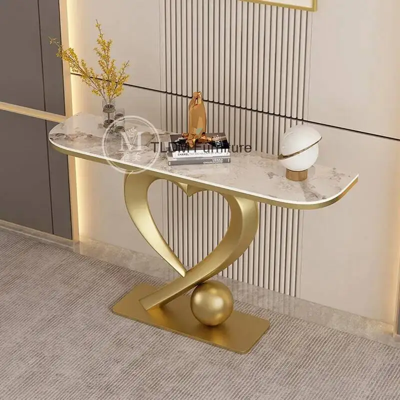Trendy Modern Console Table Simple Elegant Chic Nordic Luxury Entry Hall Table De Salon Living Room Furniture