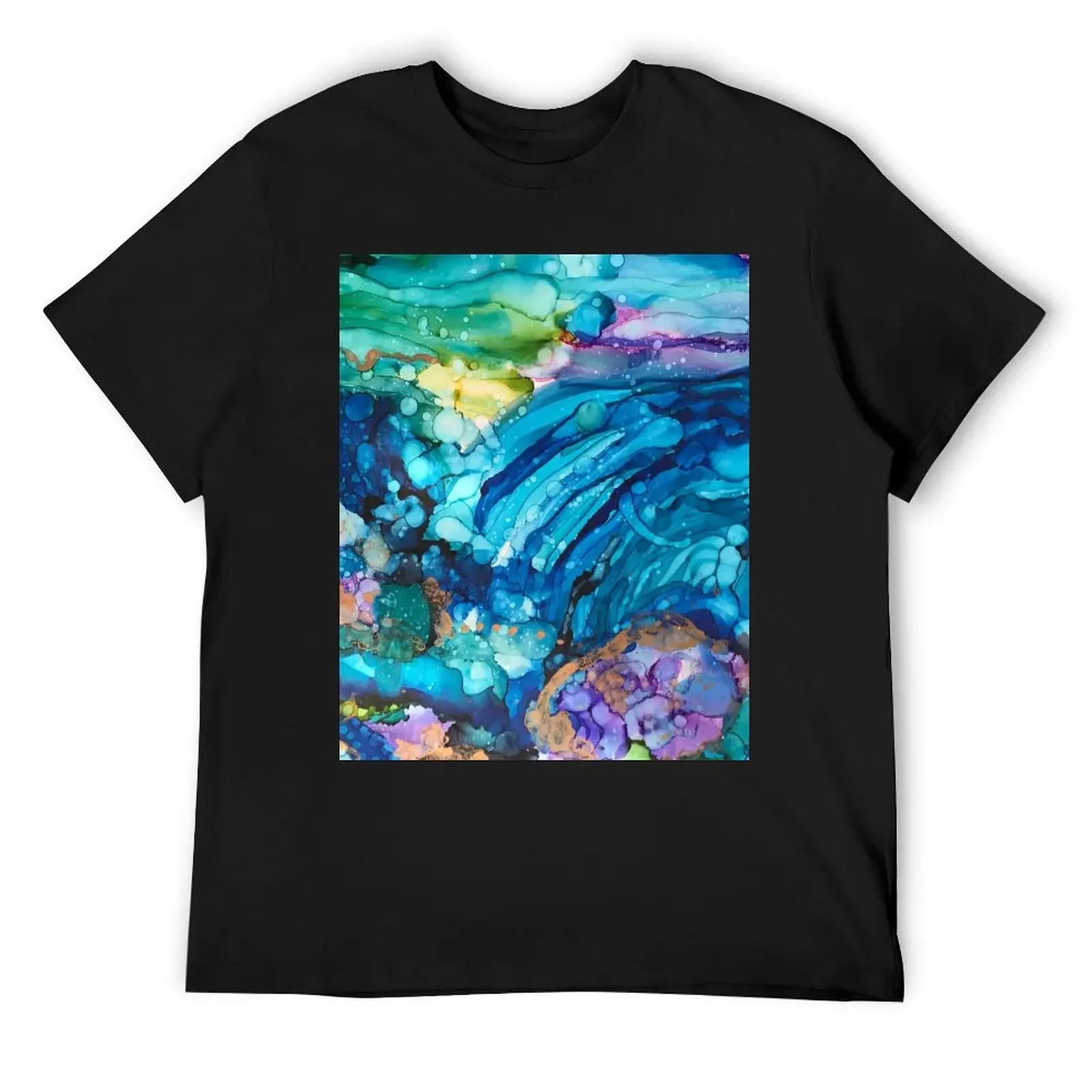 Rush of the Waters T-Shirt custom shirt plus sizes clothes for men