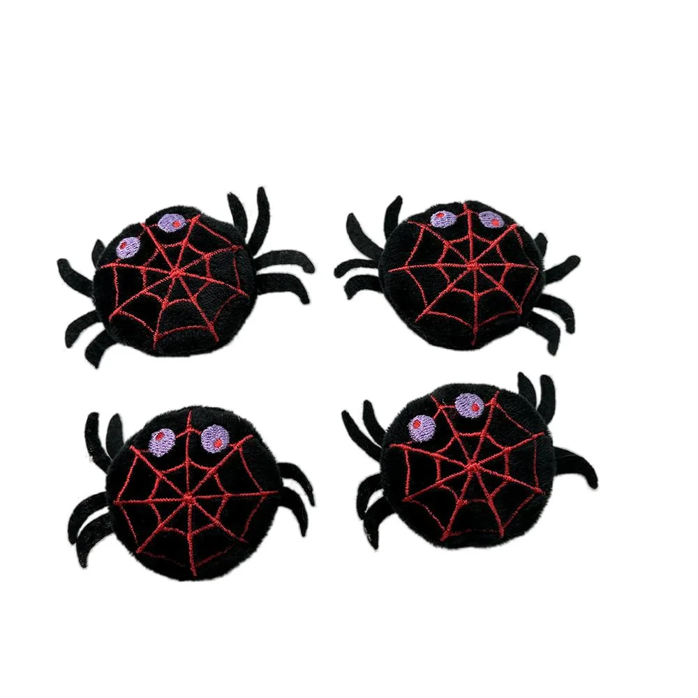 لعبة قطة الهالوين متينة مقاومة للمضغ تفاعلية من القطيفة على شكل عنكبوت اليقطين هدية للحيوانات الأليفة لتخفيف الملل وطحن الأسنان