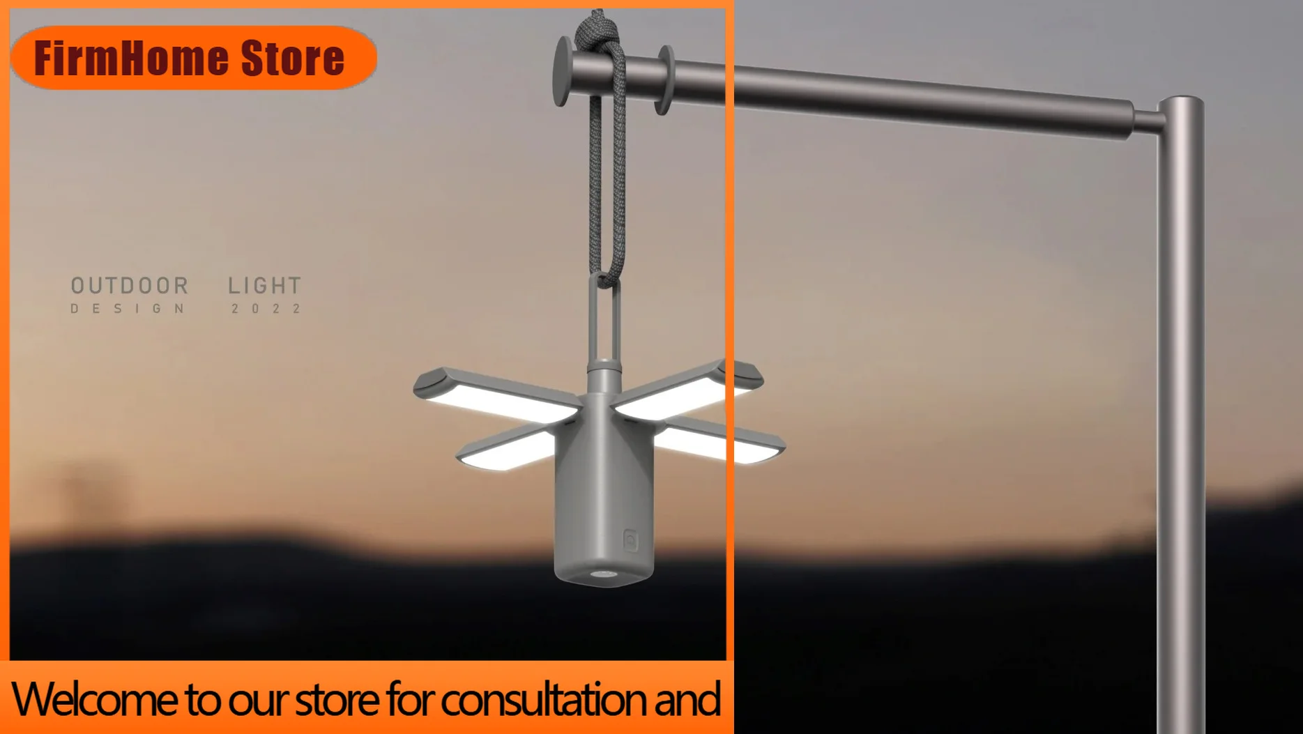 FirmHome StoreHot Sell Latest 8000mAh Multifunctional Smart Outdoor Lights Atmosphere Camping Light That Can Be Used As A Mobile
