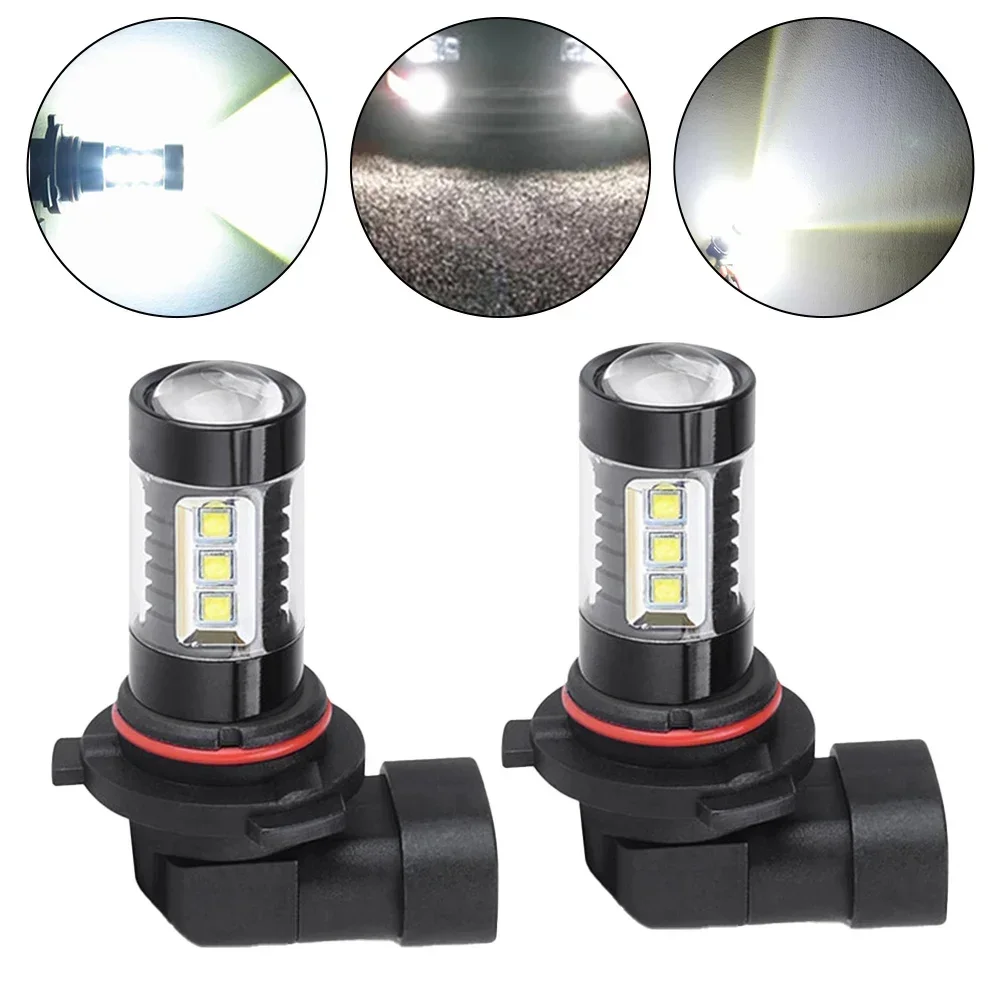 LED Fog Light Fog Lamp 360 Degrees 50000H 80W 9145 Aluminum Alloy Auto Parts Replacement Super Bright White Light