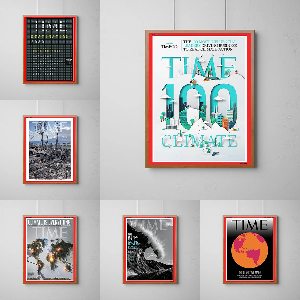 

Time Climate Cover Poster Home Living Room Decoration Accessories Decorative Paintings Posters on the Wall Art Prints Vintage