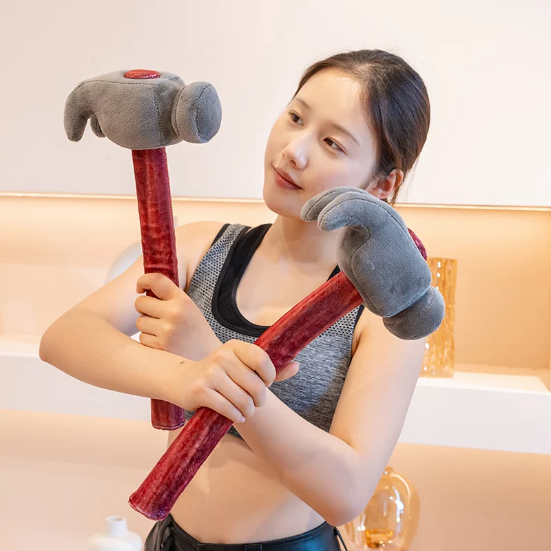 40cm Hammer Axe Plush Toys Lifelike Filling Tool Doll Creative Full Stuffed Pillow Sofa Cushion Birthday Gift