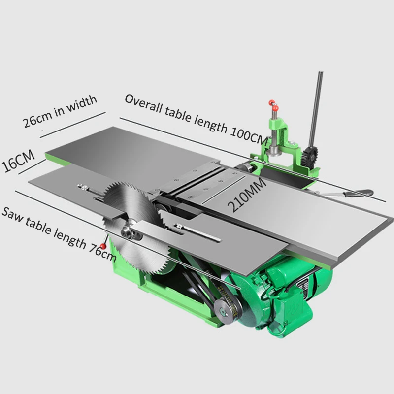 Woodworking Table Planer New Multi-function Desktop Table Saw Planer Three-in-one Planer