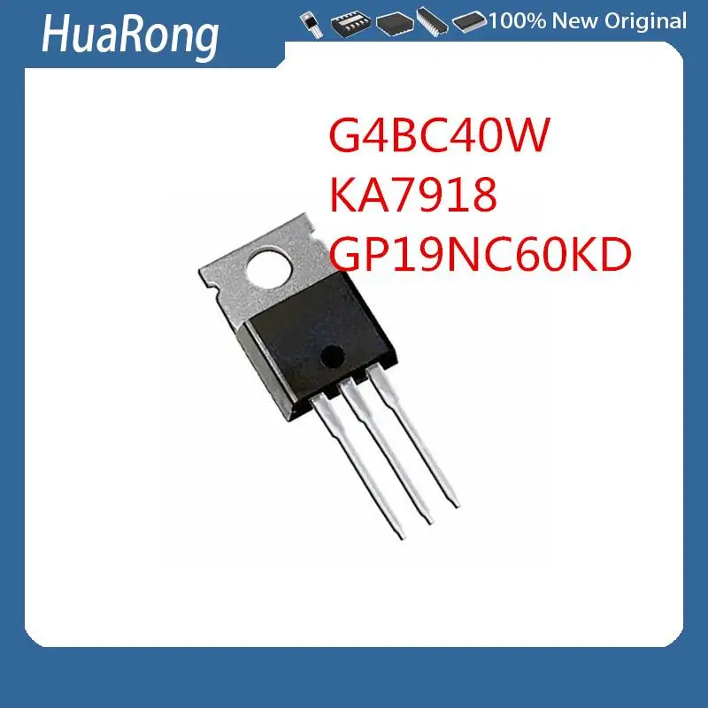 5Pcs/Lot   G4BC40W   IRG4BC40W     KA7918    GP19NC60KD  STGP19NC60KD  19NC60KD   TO-220-3