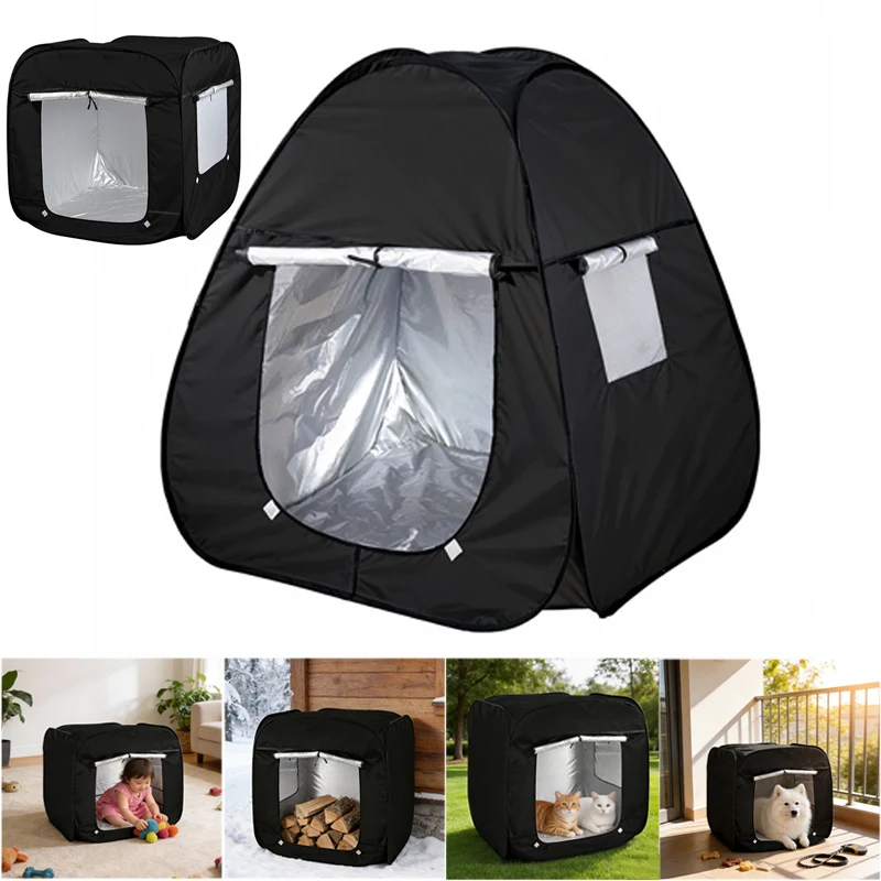 2026 Portable Foldable Extra Large Pet Tent Multi-Functional Outdoor Travel Cage for Cat Dog Easy Operation Pet Shelter Storage