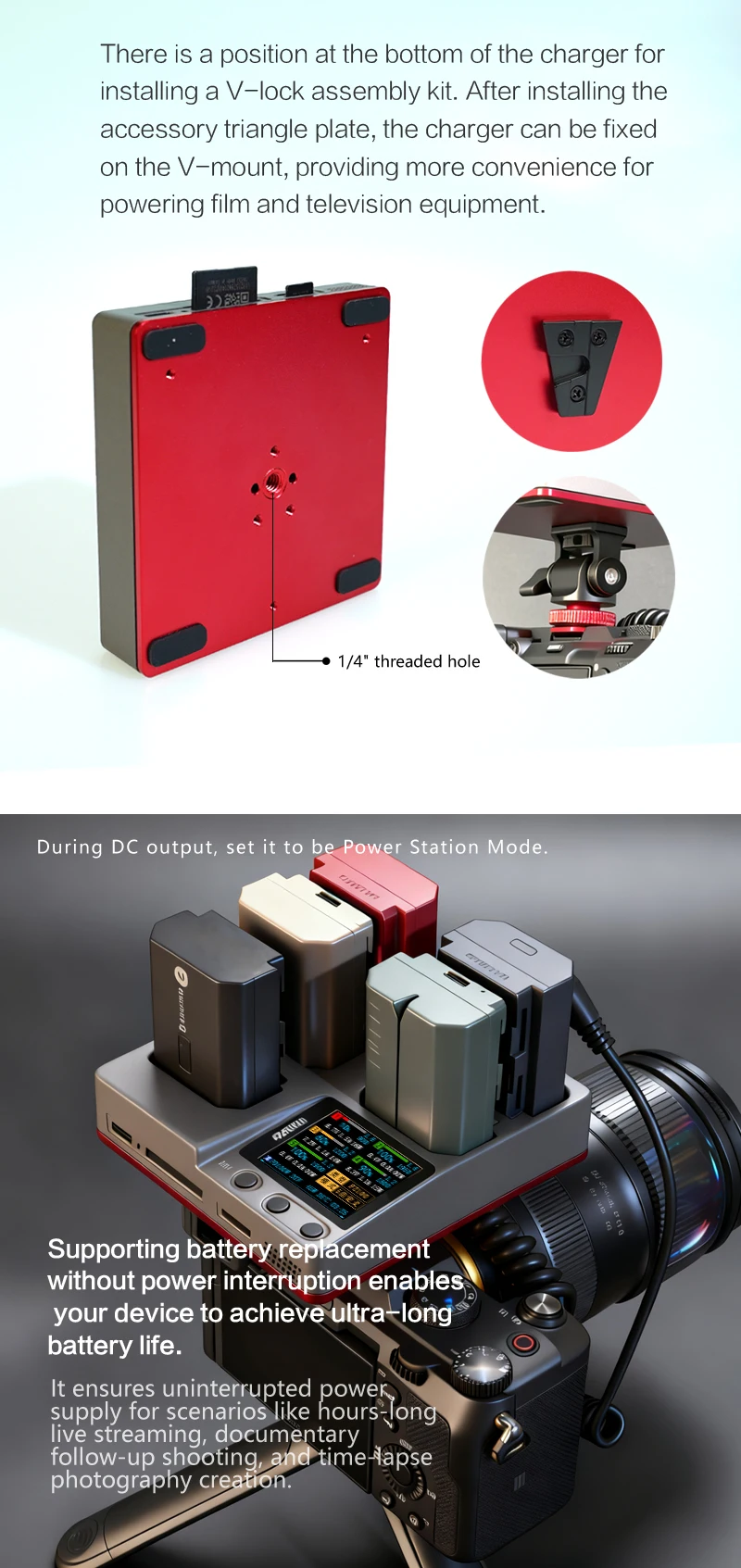 Hohem iSteady MT2 Handheld Gimbal Stabilizer Selfie Stick Extension Rod with AI Magnetic Fill Light Full Color Video Lighting