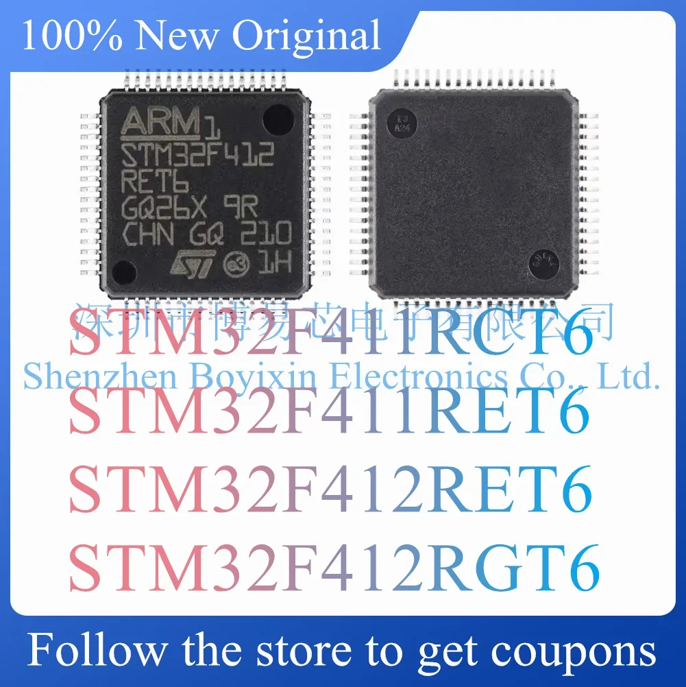 NEW STM32F411RCT6 STM32F411RET6 STM32F412RET6 STM32F412RGT6 Original Product