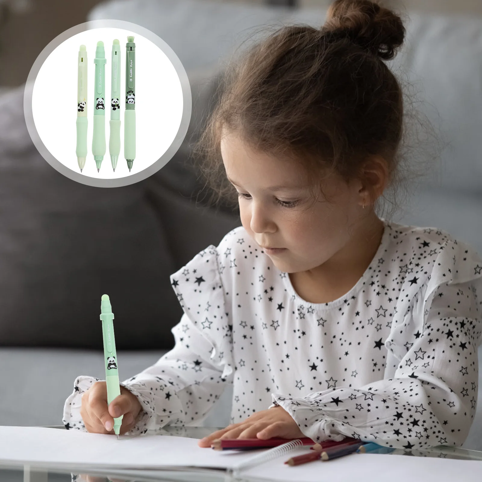 

4 шт. стираемые ручки 0,5 мм гелевая ручка для письма для студентов офисные школьные принадлежности портативные практичные инструменты для письма