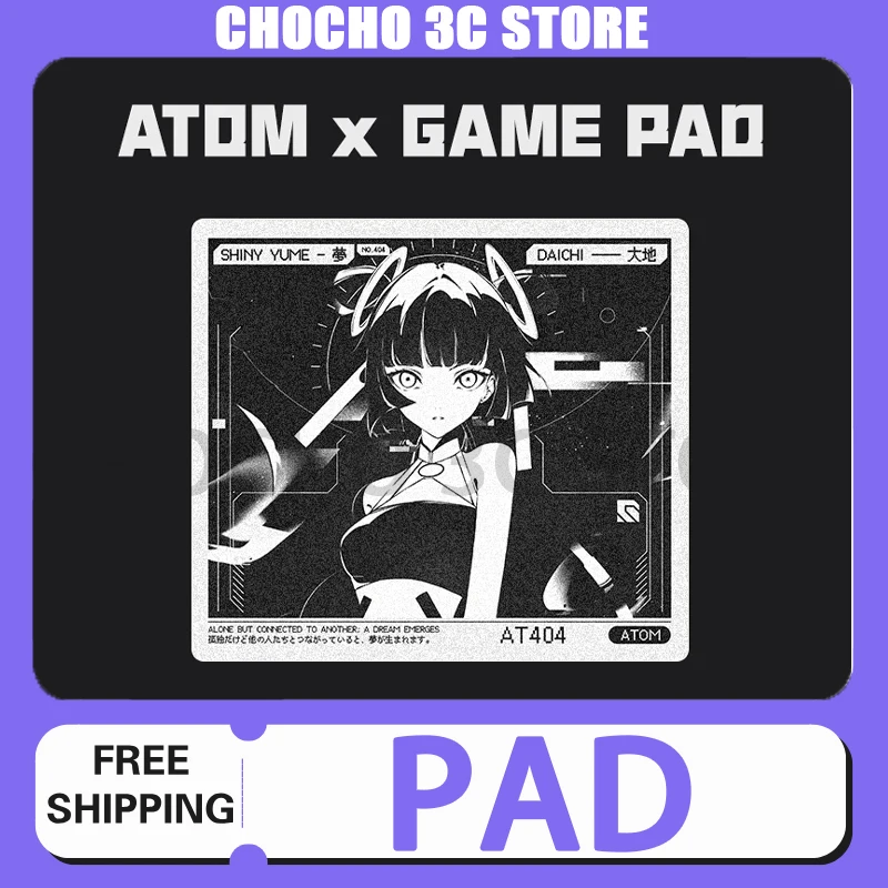 

Atom Yuki Mouse Pad 450x400 Anime Resin Fps E-Sports Gaming Mouse Pad Customization Professional Mouse Pad For Pc Gamer Gift