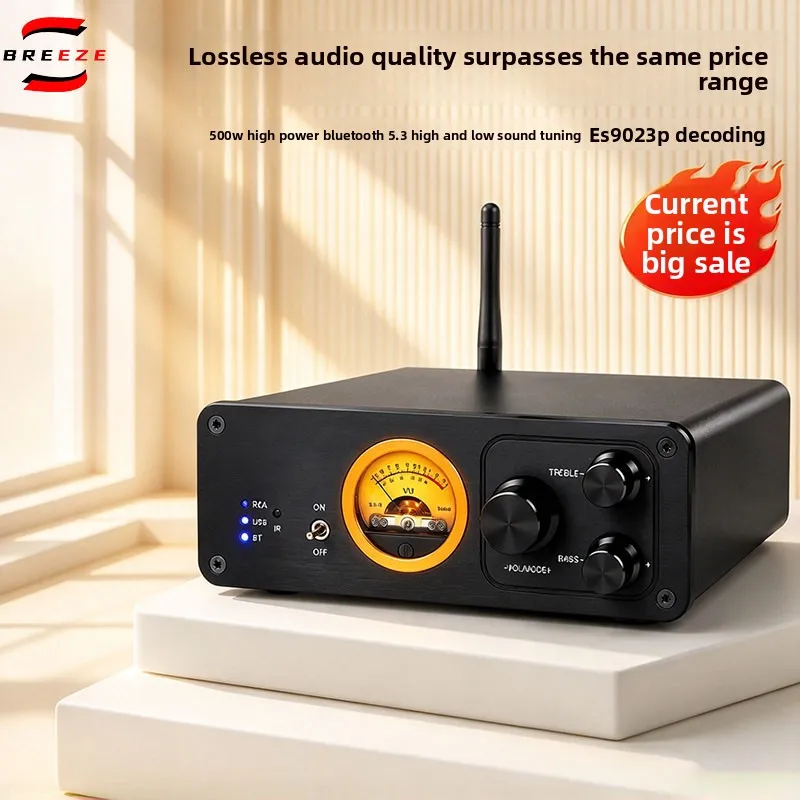 BREEZE NEW DB350AMP Home Fever Class Ultra High Power Lossless Decoding HIFI Desktop Power Amplifier All-in-One Bluetooth