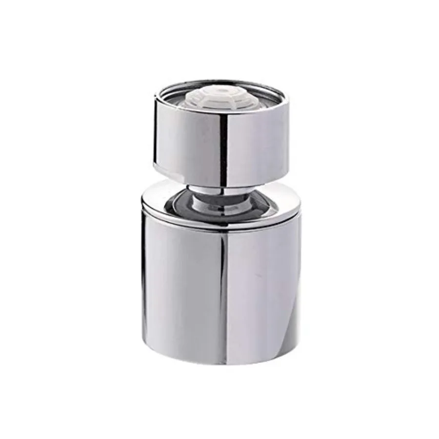 

Kitchen Faucet Aerator Sink faucet head 360 Degree Swivel Sprayer Attachment with Dual Flow, No Splash Chrome Nozzle, 55/64 Fem