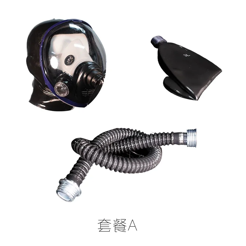 Sphärische Gasmaske mit großem Sichtfeld, Cosplay-Requisiten, Atemkontrolle