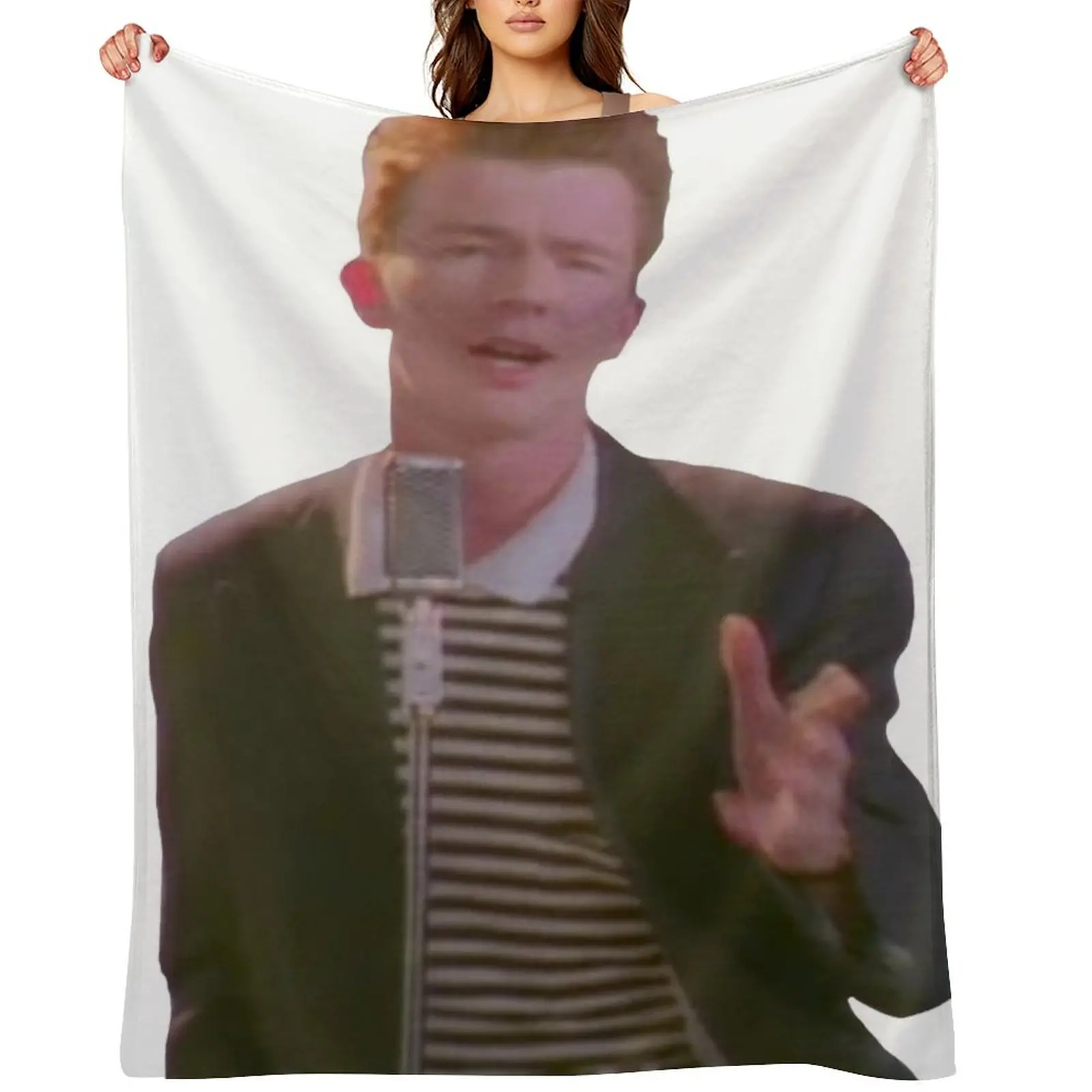 

Never gonna give you up Throw Blanket Beautifuls Baby Quilt manga Blankets