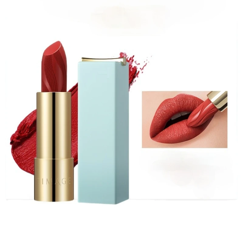 CY TIMAGE Big Female Main Lipstick Three-Dimensional Carved Lipstick Micro Matte Lasting Moisturizing White