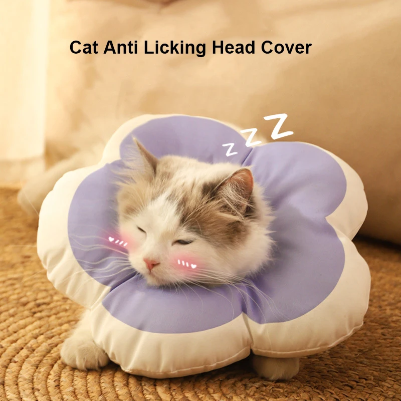 

Adjustable Cat Recovery Collar Cat Elizabethan Collar Pet Dog Neck Cone Recovery Collar for Anti-Bite Lick Surgery