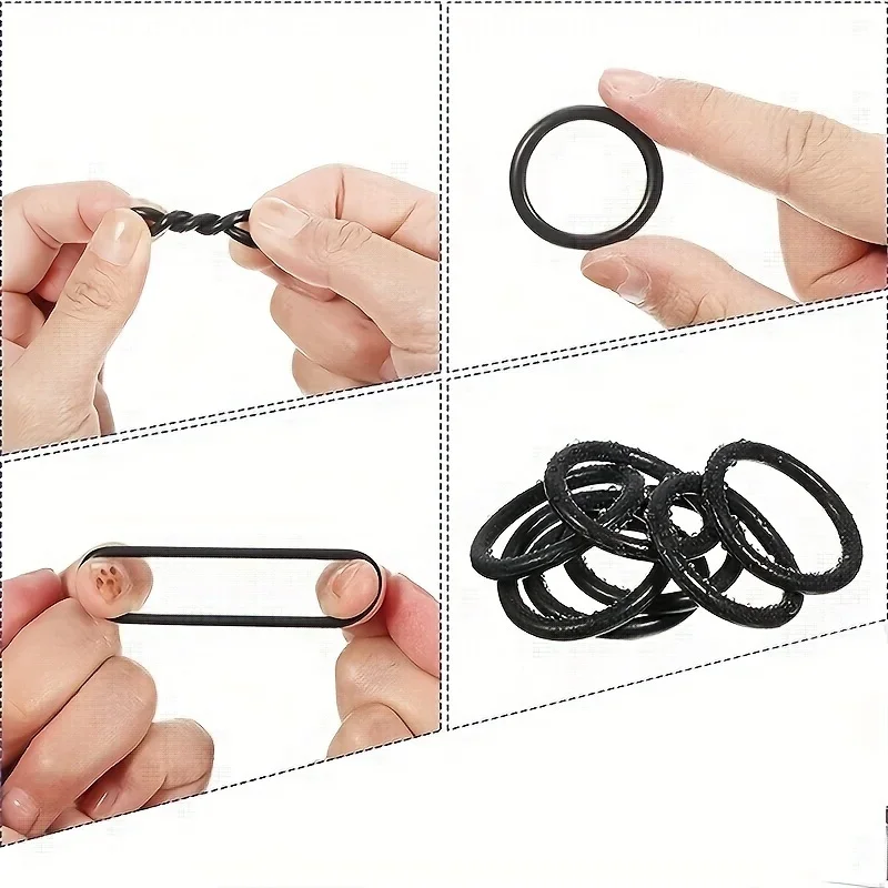 Gummi-O-Ring-Set, Dichtungen, Dichtung, Nitril-Gummibänder, Hochdruck-O-Ringe, Reparaturset, Dichtung, elastisches Band, O-Gummiringe