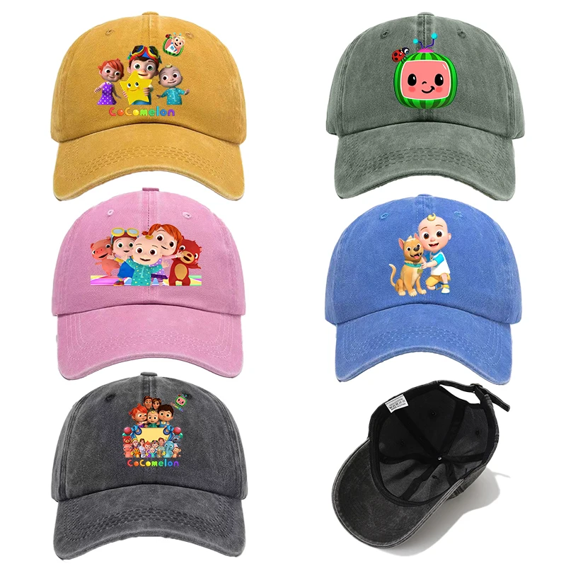 

Cocomelons Baseball Cap Boy Girl Cartoon Anime Print Peaked Caps Fashion Outdoor Mesh Hats Summer Sunhat Kawaii Birthday Gift