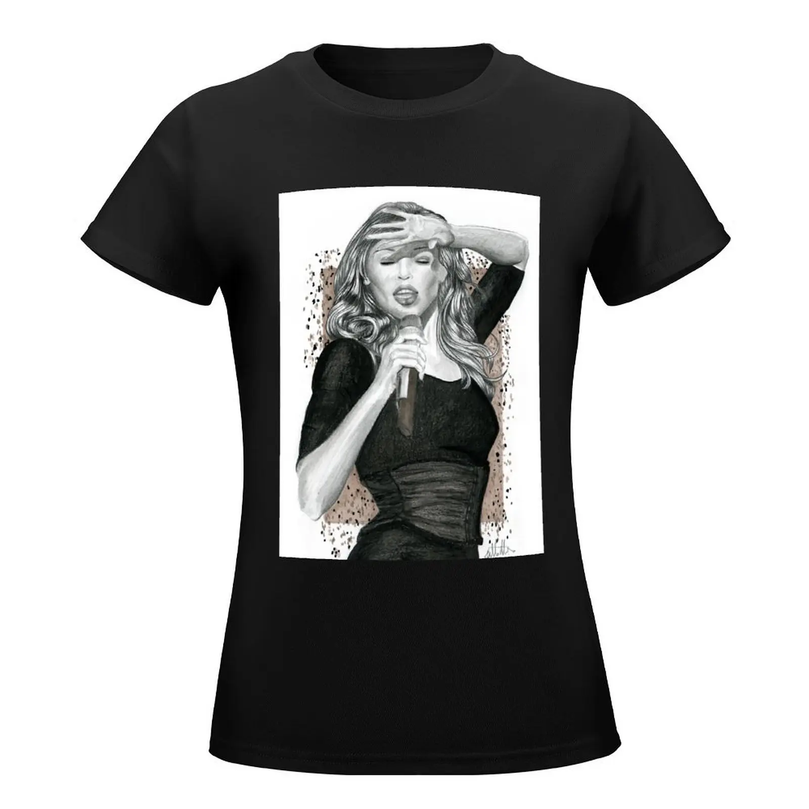 Kylie Minogue - Read my Body Language T-Shirt summer clothes graphics workout t shirts for Women