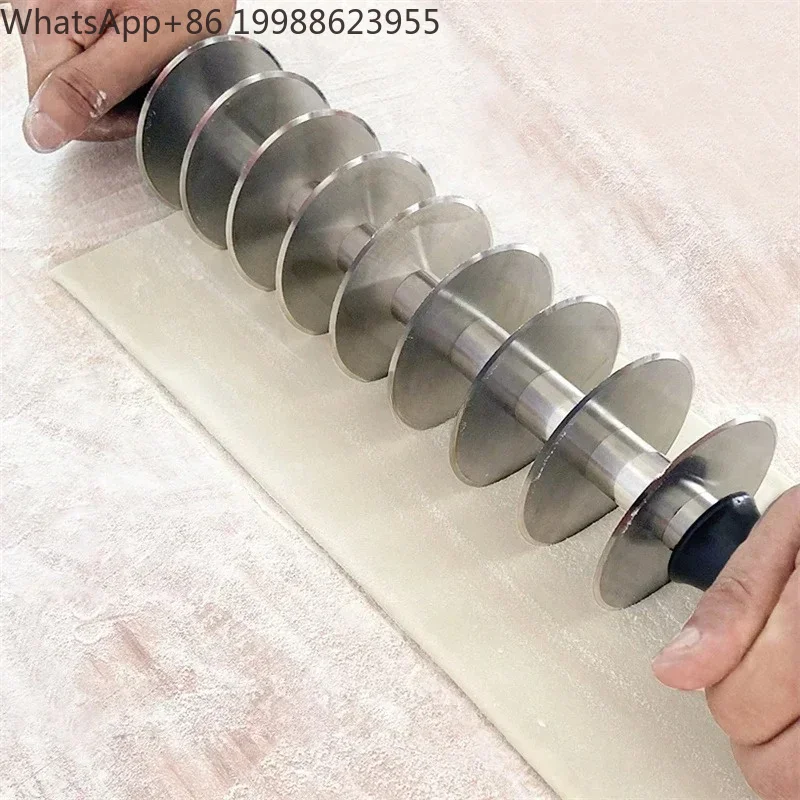 Dough stick cutter Multi wheel stainless steel roller knife Cutting knife Tool for frying fried dough sticks kitchen tools
