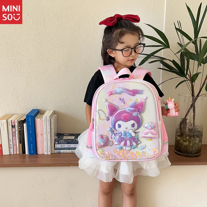 

Miniso Kuromi Hard Shell Backpack | 4-6 Years Preschool Bag, Girls School Pack