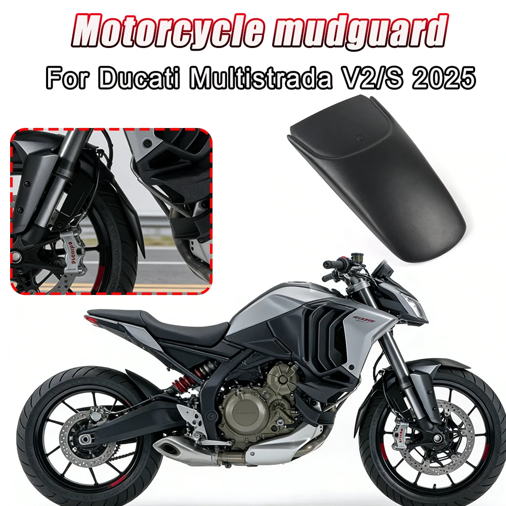 

New For Ducati Multistrada V2 V2S 2025 Front Fender Mudguard Extension Guard Protector Cover PP Motorcycle Accessories