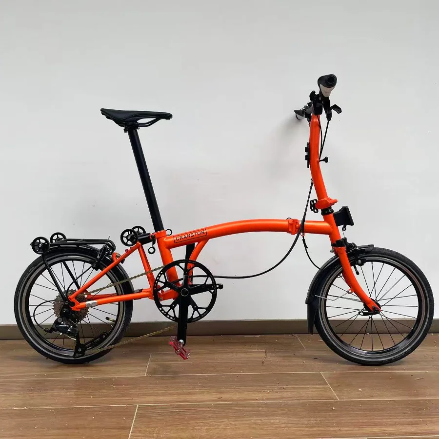 

CRANSTON R20 Max MINI Tri-fold Design Bicycle Lightweight 53T 9 Speed Aluminum Alloy C-Brake Portable 20 Inch City Folding Bike
