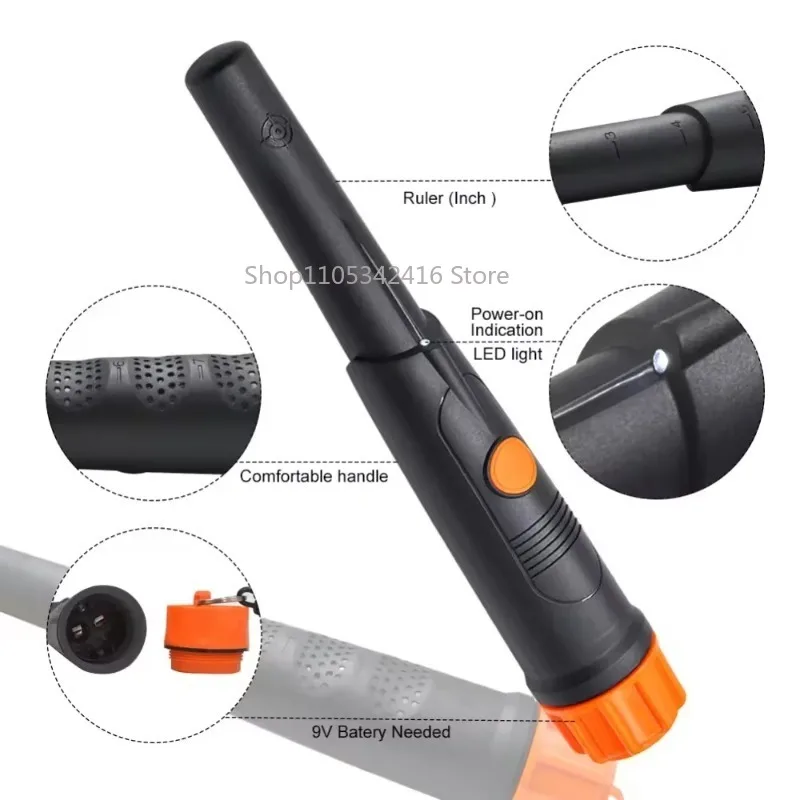 High Sensitive Powerful MD720 Gold Pinpointer, IP68 Fully Waterproof Handheld Metal Detector for Treasure Hunting