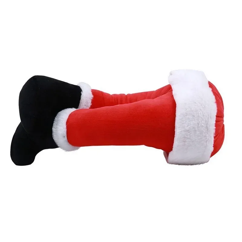 

Santa Claus Legs Christmas Tree Decoration Plush Door Decor Santa Claus Elf Leg Christmas Decor For Home Hanging Ornaments