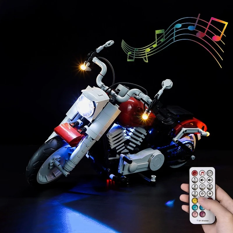 

Комплект светодиодного освещения подходит для Creator Expert Harley-Davidson Fat Boy 10269 (не включая строительные блоки)