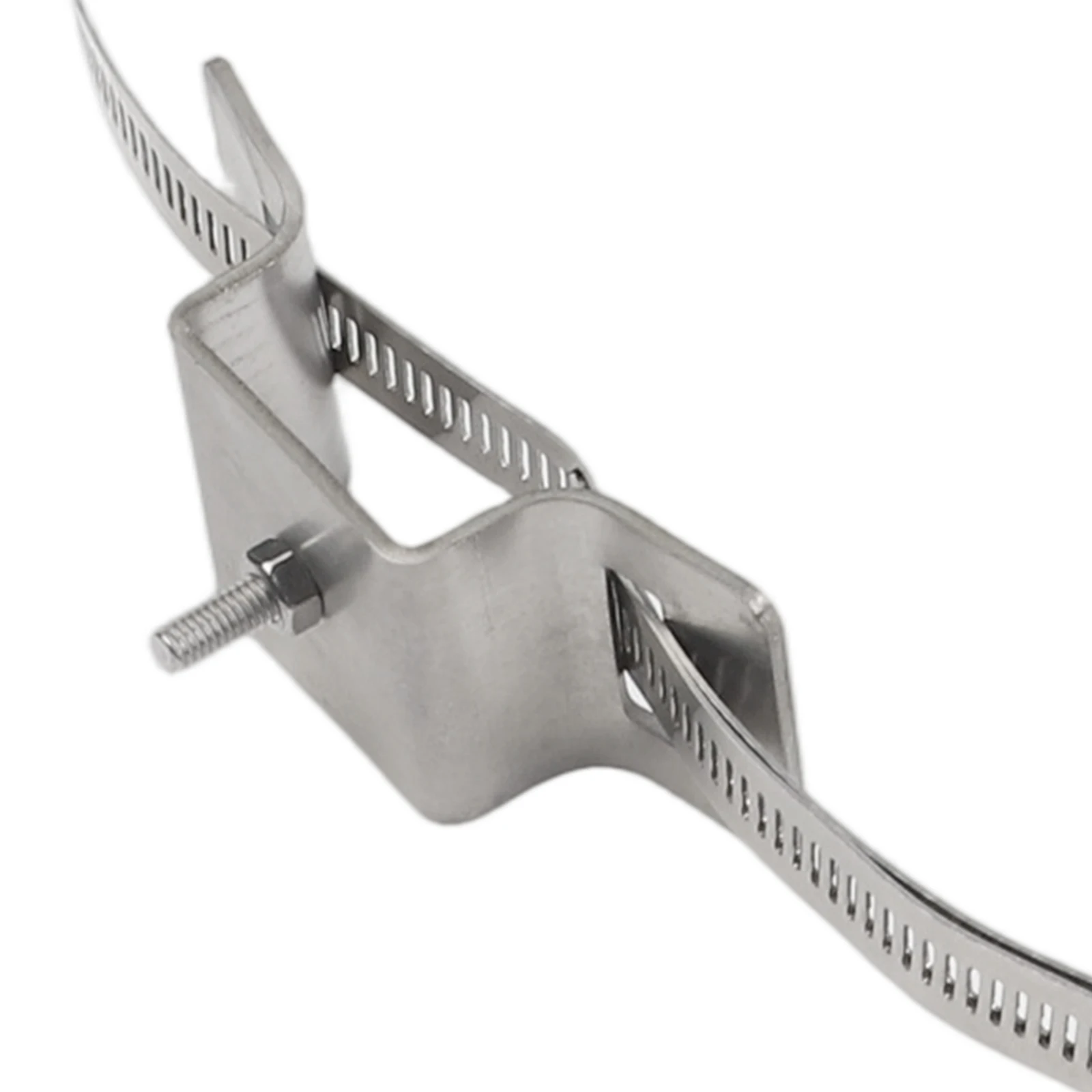 Adjustable Sign Holder Kit for Road Sign Mounting on For Large Diameter Round and Square Posts Metal Hardware for Secure Fit