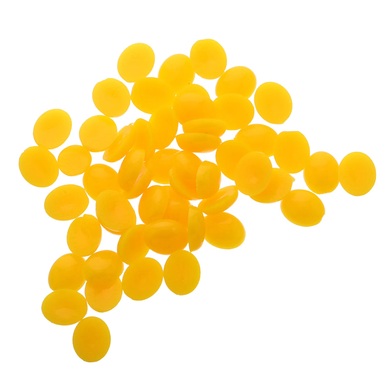 200Pcs Yellow Acrylic Oval Safety Noses Flat Bottom for Crochet Stuffed Animals Doll Making DIY Crafts