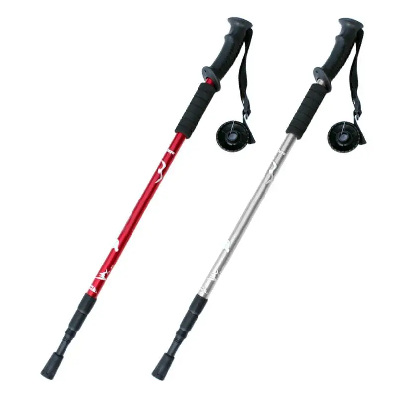 Trekking Stick Telescopic Walking Cane Anti Shock Stick Trekking Gear Portable Mobility Aid For Women Men Hiking Camping