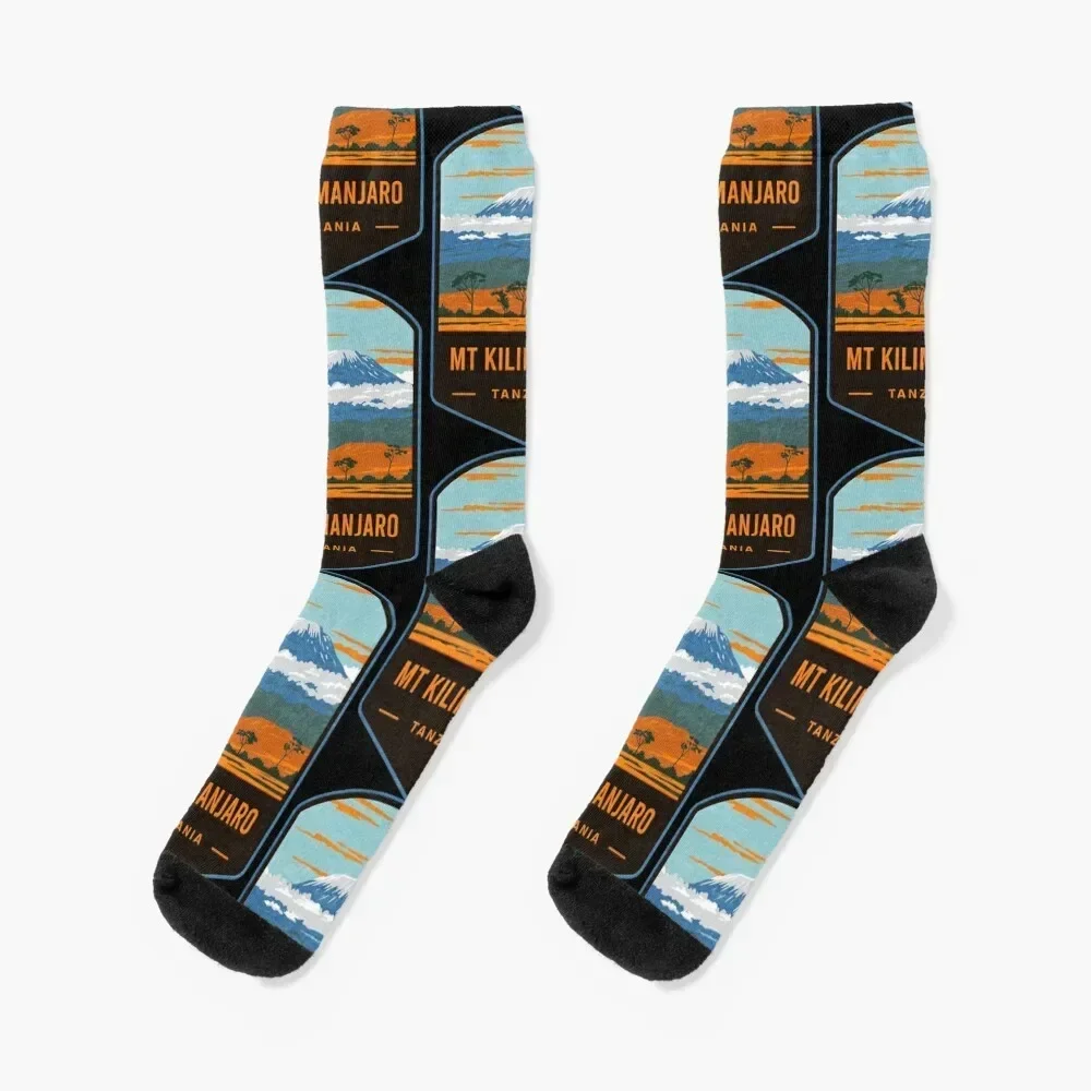 

Mt Kilimanjaro Tanzania Socks floral valentine gift ideas soccer anti-slip Boy Child Socks Women's