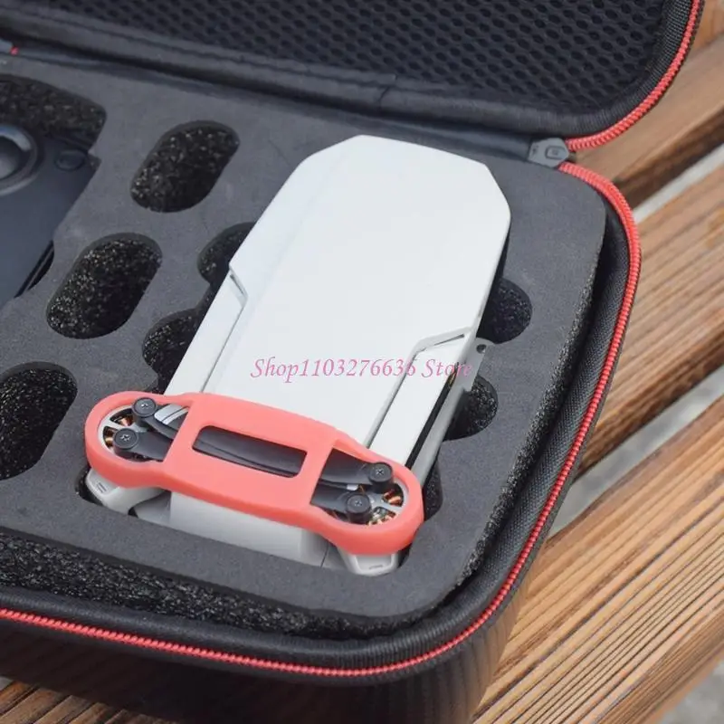 R6FD Pair Silicone Propeller Blade Protectors Secure Holder For Foldable Accessories