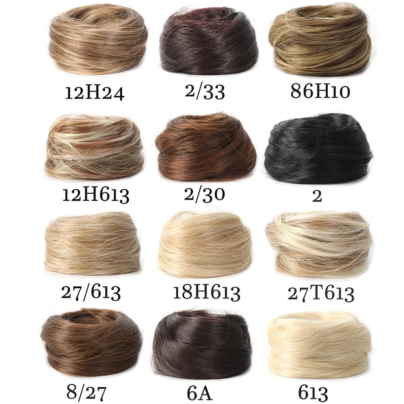 Synthetic Elegant Messy Curly Elastic Rubber Band Wave Chignon Ponytail Hair Extension Hair Fluffy Easy to Style Suitable