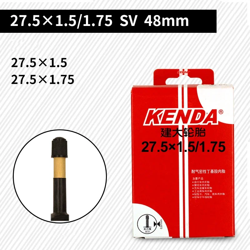 KENDA inner tube 27.5 camera 27.5*1.5-1.75 Schrader Presta bicycle inner tube 27.5er mountain bike tubes tire chambre air 206g