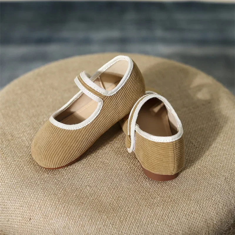 

Fashion Princess Shoes Non Slip Children's Flats Shoes Spring Autumn Soft Cotton Mary Jane Style Baby Girls Casual Shoes
