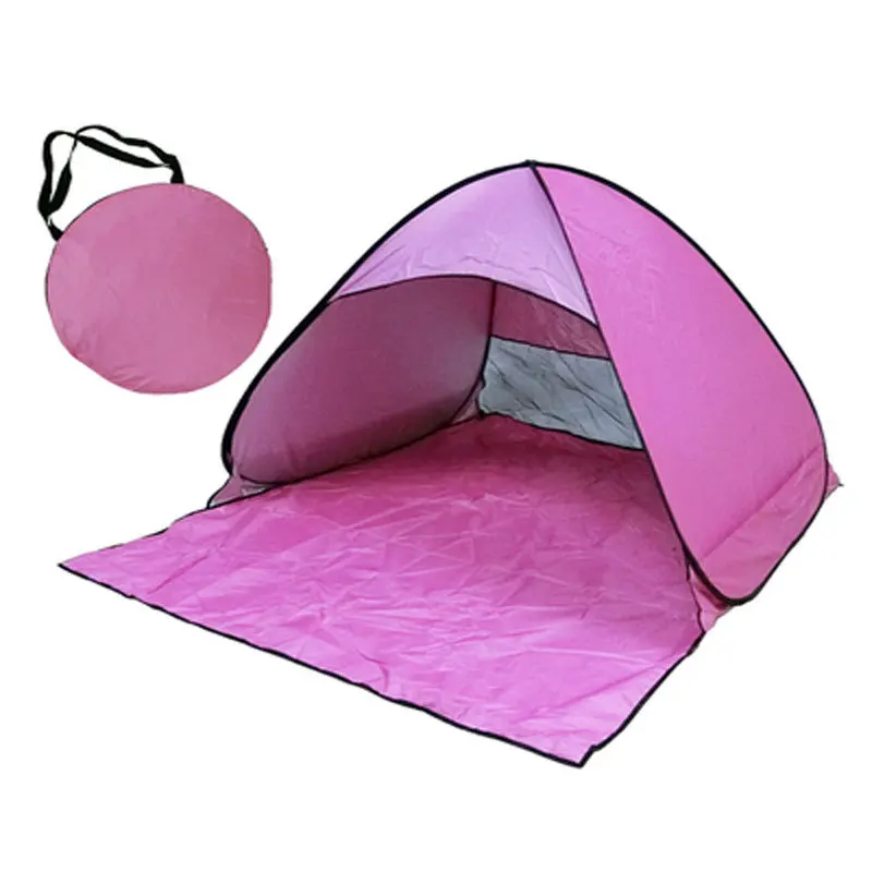 Wholesale Hot Sale Pop Up Beach Tent Camping Family Tent Lightweight Sun Shelter Outdoor Tents