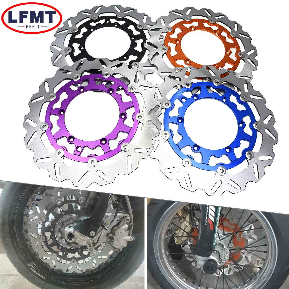 Motocross 320mm Front Brake Float Disk For KTM EXC EXCF SX SXF XC XCF XCW TPI Six Days 125 150 200 250 300 350 450 500 1994-2023
