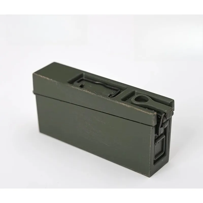 ZY2038 1/6 스케일 군인용 만능 기관총 탄창 박스 샌드 컬러 밀리터리 그린 플라스틱 모델 12인치 액션 피규어용