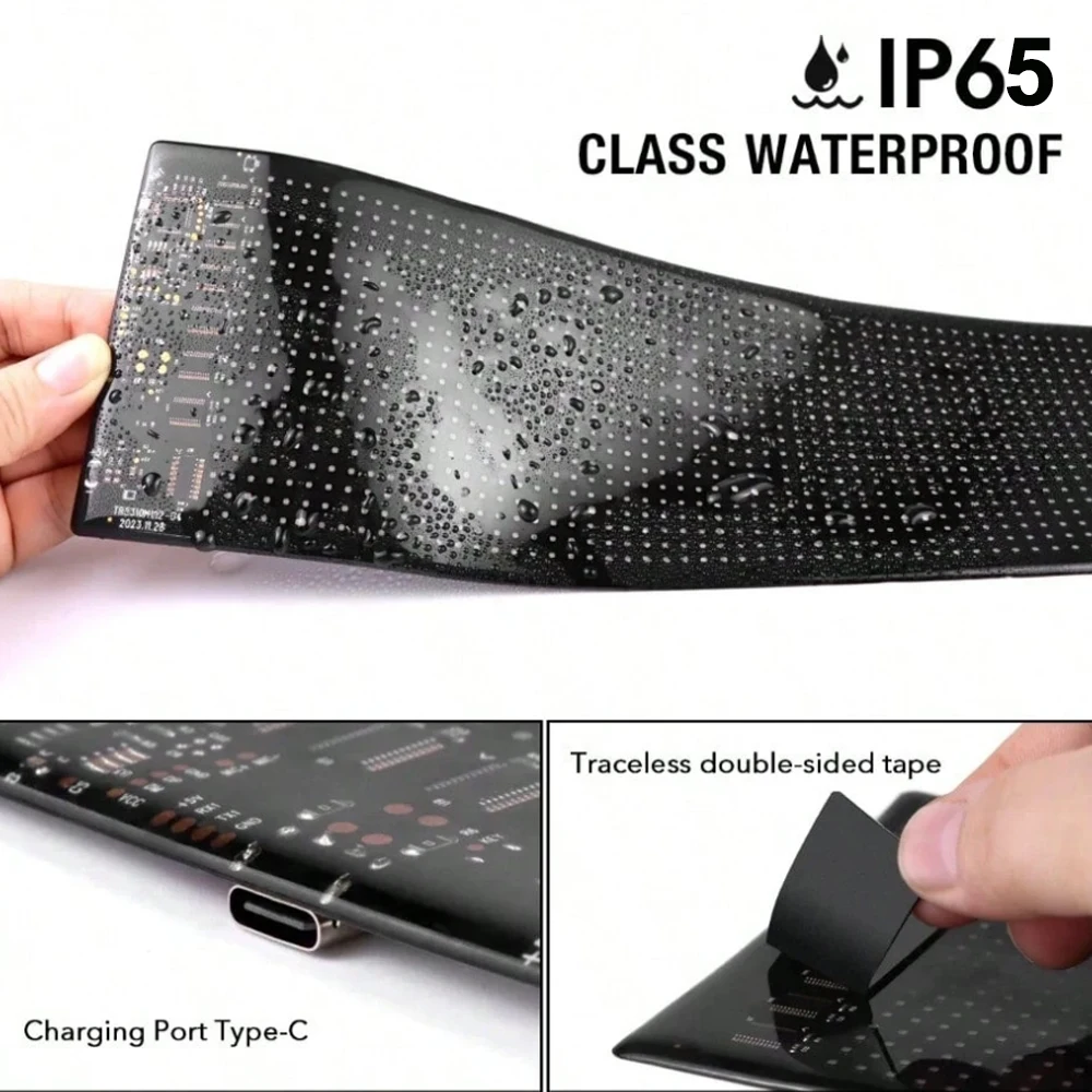 Panel LED Matrix Pixel USB Przewijany Jasny Reklamowy Znak LED Elastyczny Znak Samochodowy Światło do Sklepu Baru Imprezy Festiwalu Dekoracja Znak