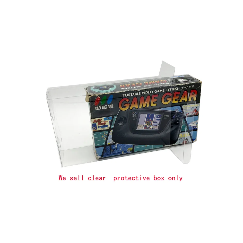 

10PCS Transparent PET cover For SEGA Game gear GG Japan version video game console storage display box