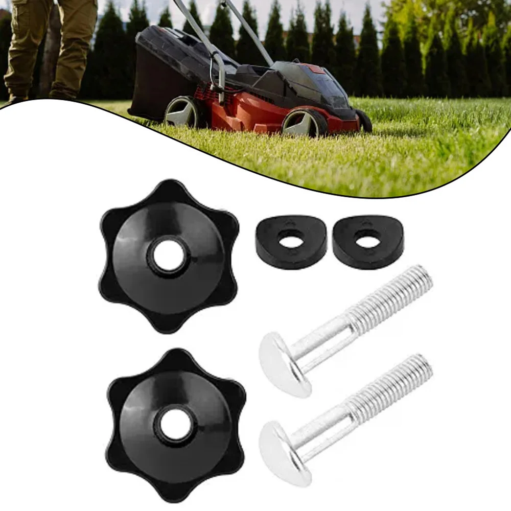 2set Screws For Durable 2pcs Lawn Mower Handle Knob Kit With Screws Washers For Toro Mowers Garden Power Tools Parts