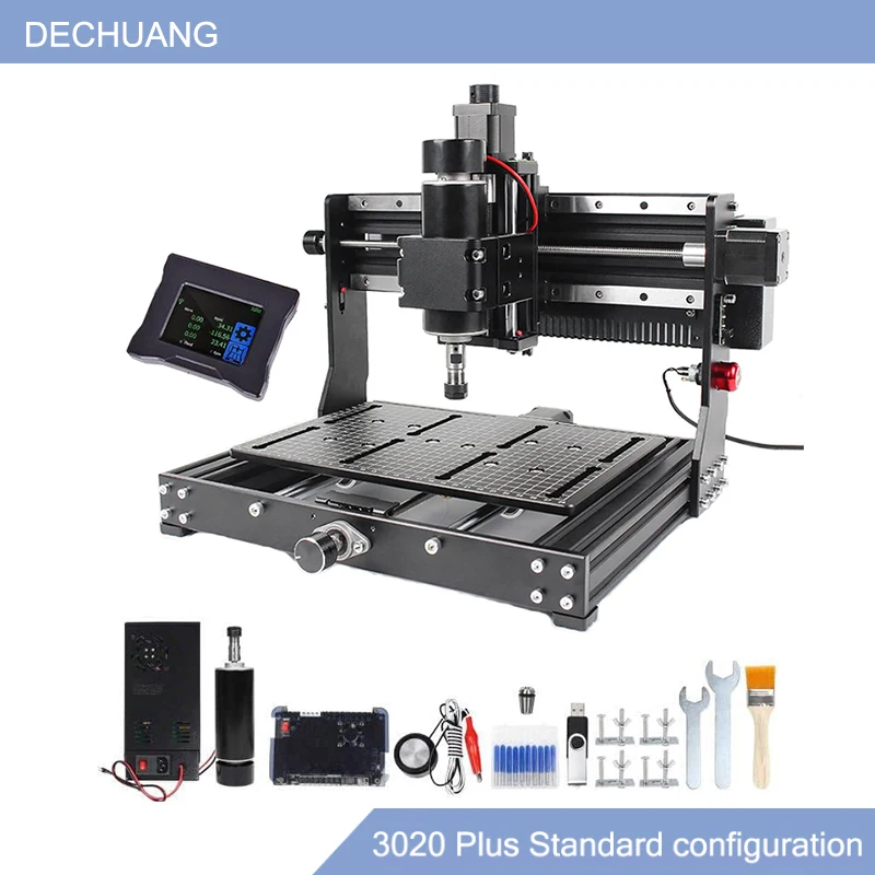 

CNC 3020 Plus Milling Machine 500W Spindle Wood Router For Metal Acrylic Aluminum Engraving Cutting Machine 40w Laser Engraver