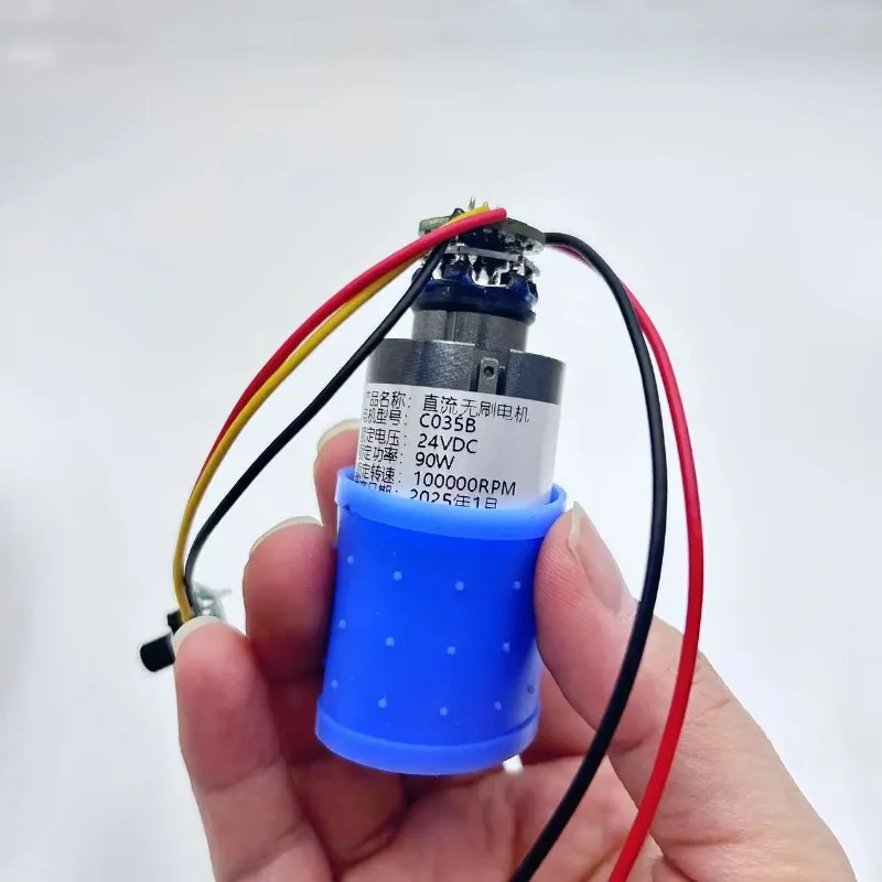 Blower Fan Motor DC 9V 12V 24V 100000 RPM Miniature Brushless Ducted Fan Aluminum Impeller Hair Dryer Ultra High Speed Motor view 5