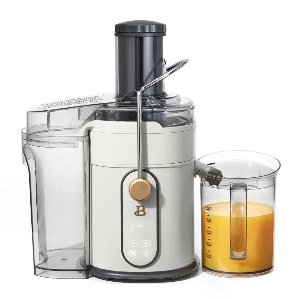 

Beautiful 5-Speed 1000W Electric Juice Extractor with Touch Activated Display, White Icing