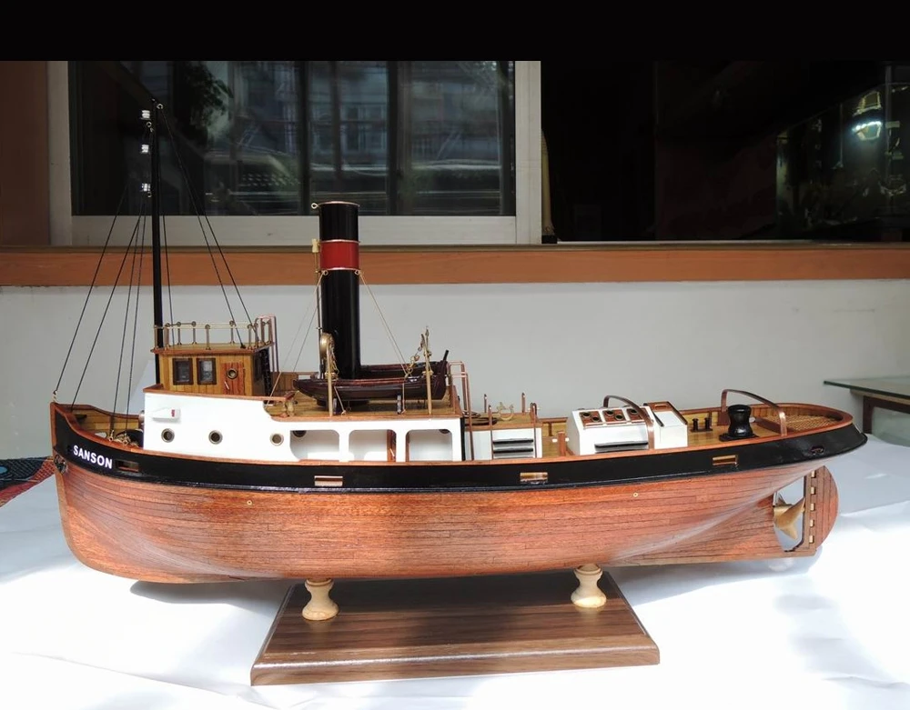 1/50 SANSON SANSON static wooden tugboat model kit