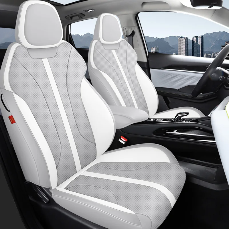 Geely Coolray All-Inclusive Cushion Leather Seat Covers Full Set 5-Piece Fashionable Perforated Design All Seasons Car